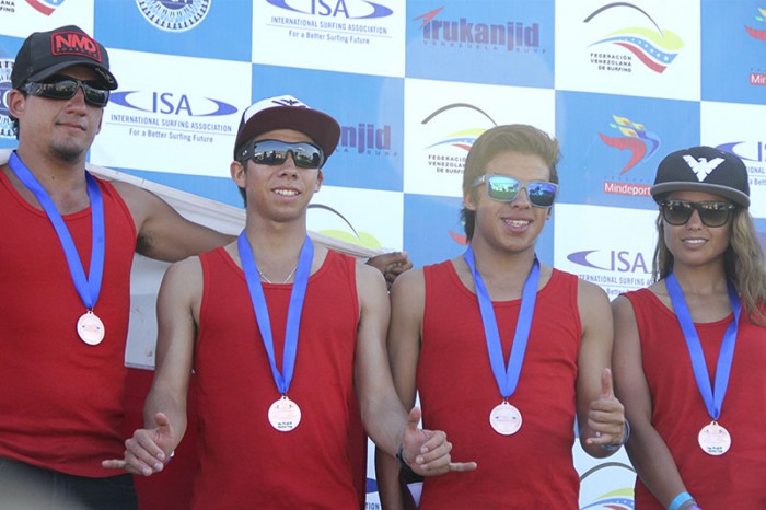 El Equipo de Chile finalizó en tercer lugar del ISA World Bodyboard Championship 2013 en Venezuela, y buscará ahora llevarse el oro en su propio patio. Foto: ISA/K. Ortega