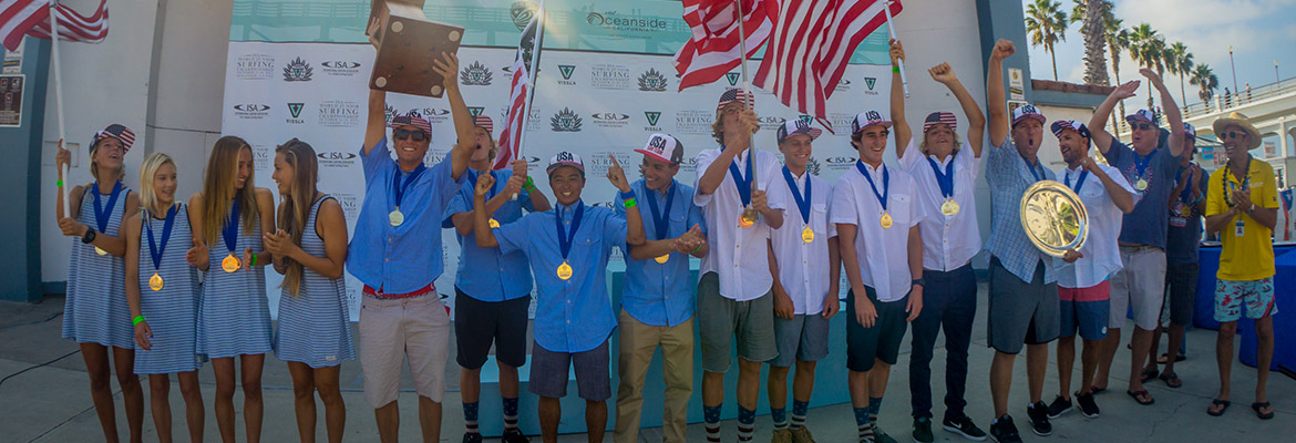 USA TEAM WINS WORLD CHAMPIONSHIP AT THE 2015 VISSLA ISA WORLD JUNIOR SURFING CHAMPIONSHIP