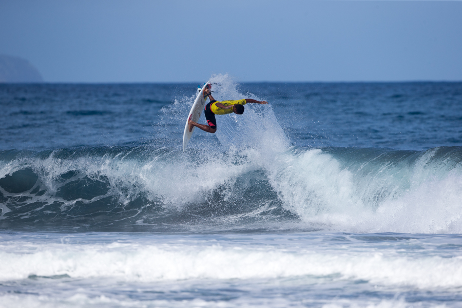 Brazil’s Weslley Dantas has his sights set on becoming the first U-18 ISA Gold Medalist in the Olympic Surfing era. Photo: ISA / Sean Evans