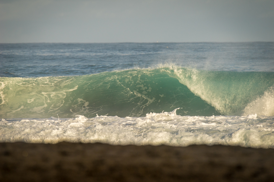 Comparado a ayer, el swell perdió un poco de tamaño, pero aun mantiene el mismo nivel de poder. Foto: ISA/Sean Evans