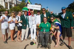 South Africa Team with ISA President Fernando Aguerre. Photo: ISA / Reynolds