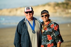 USA Coach Greg Cruse and ISA President Fernando Aguerre. PHOTO: ISA / Chris Grant