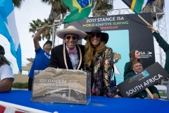 ISA President Fernando Aguerre with and Wife Florencia Gomez Gerbi. PHOTO: ISA / Sean Evans