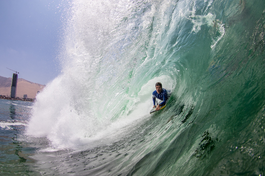 Iquique ha proporcionado olas muy divertidas para el entrenamiento de los atletas antes de la competencia, sin embargo olas más grandes están en el pronóstico. Foto: ISA/Pablo Jimenez