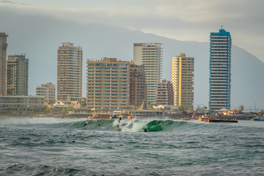 La Punta 1, the site of the 2015 Iquique Para Todos ISA World Bodyboard Championship. Photo: ISA/Sean Evans