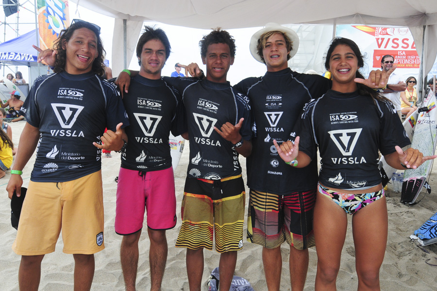 Team Ecuador Semifinals Aloha Cup. Credit: ISA/Michael Tweddle