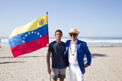 ISA President Fernando Aguerre and Team Venezuela. PHOTO: ISA / Chris Grant