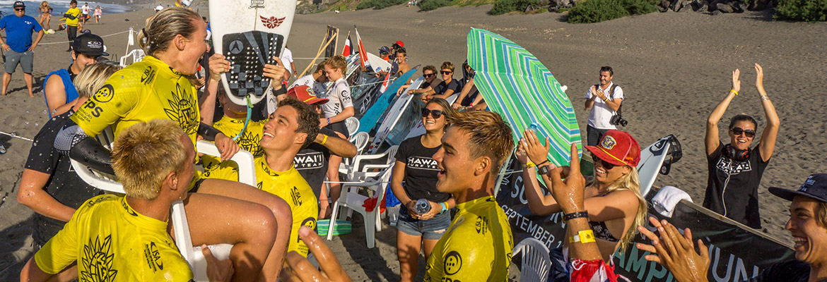 El Equipo de Francia en Posición para Hacer Historia en el Día Final del VISSLA ISA World Junior Surfing Championship 2016