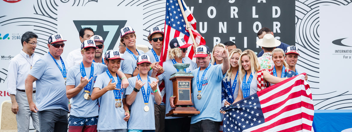 Team USA Returns to Top of the World; Clinches Second Team Title in History of VISSLA ISA World Junior Surfing Championship