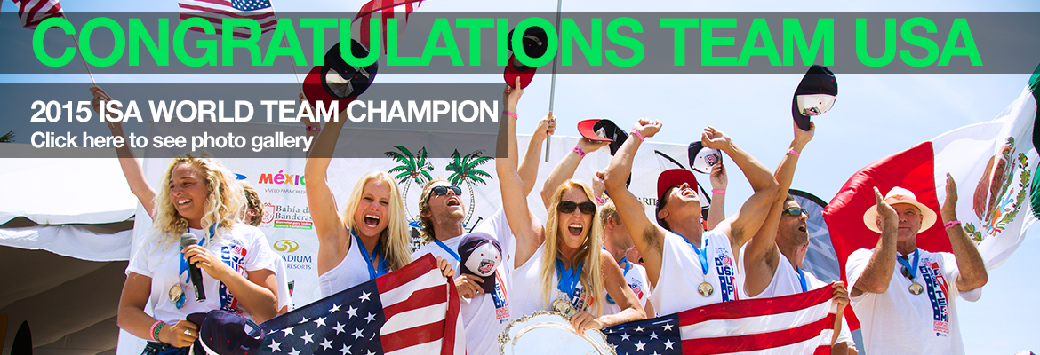 EL EQUIPO DE EE.UU. ROMPE LA RACHA DE LOS AUSTRALIANOS, GANA ISA WORLD SUP AND PADDLEBOARD CHAMPIONSHIP 2015 PRESENTADO POR HOTEL KUPURI