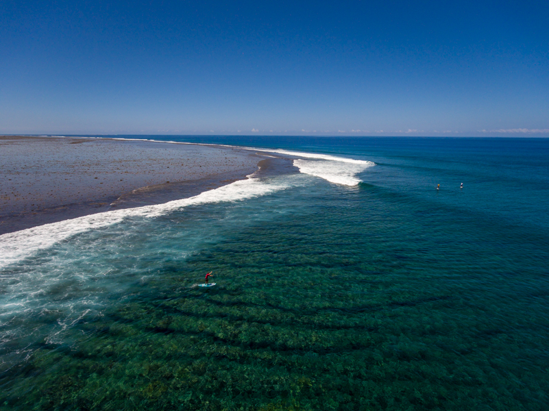 Cloudbreak will return to the spotlight on Wednesday for the SUP and Paddleboard Technical Races. Photo: ISA / Sean Evans