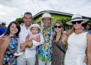 ISA President Fernando Aguerre, ISA Vicepresident Karin Sierralta and family. PHOTO: ISA / Reed