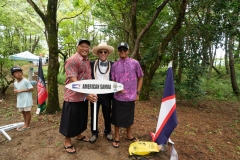 Team American Samoa with ISA President Fernando Aguerre